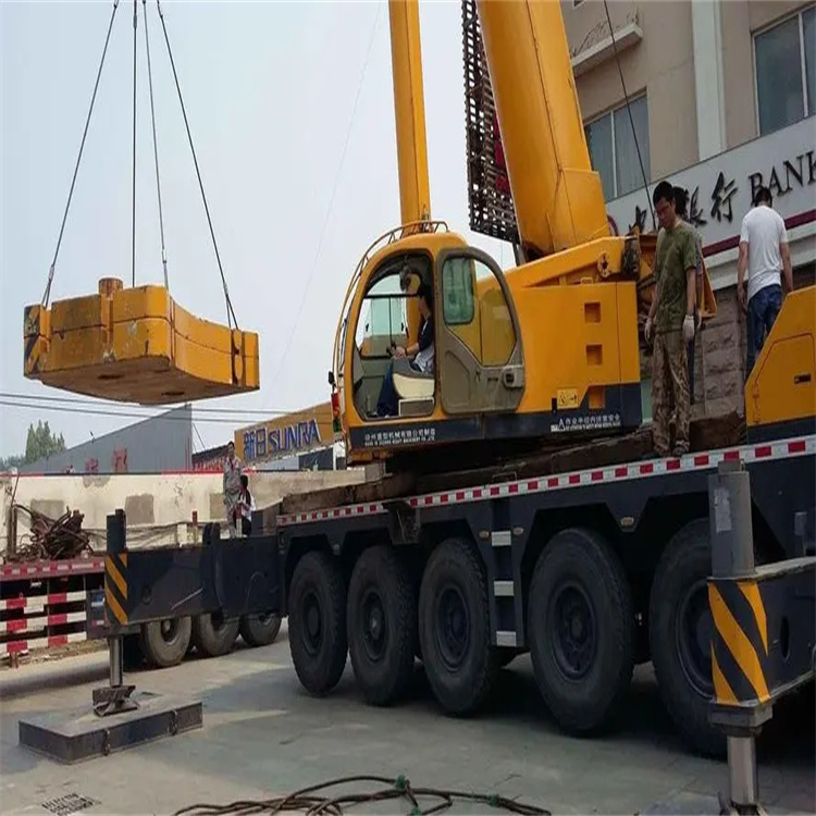 唐山当地吊车出租|机器吊装|75吨|工厂搬迁服务